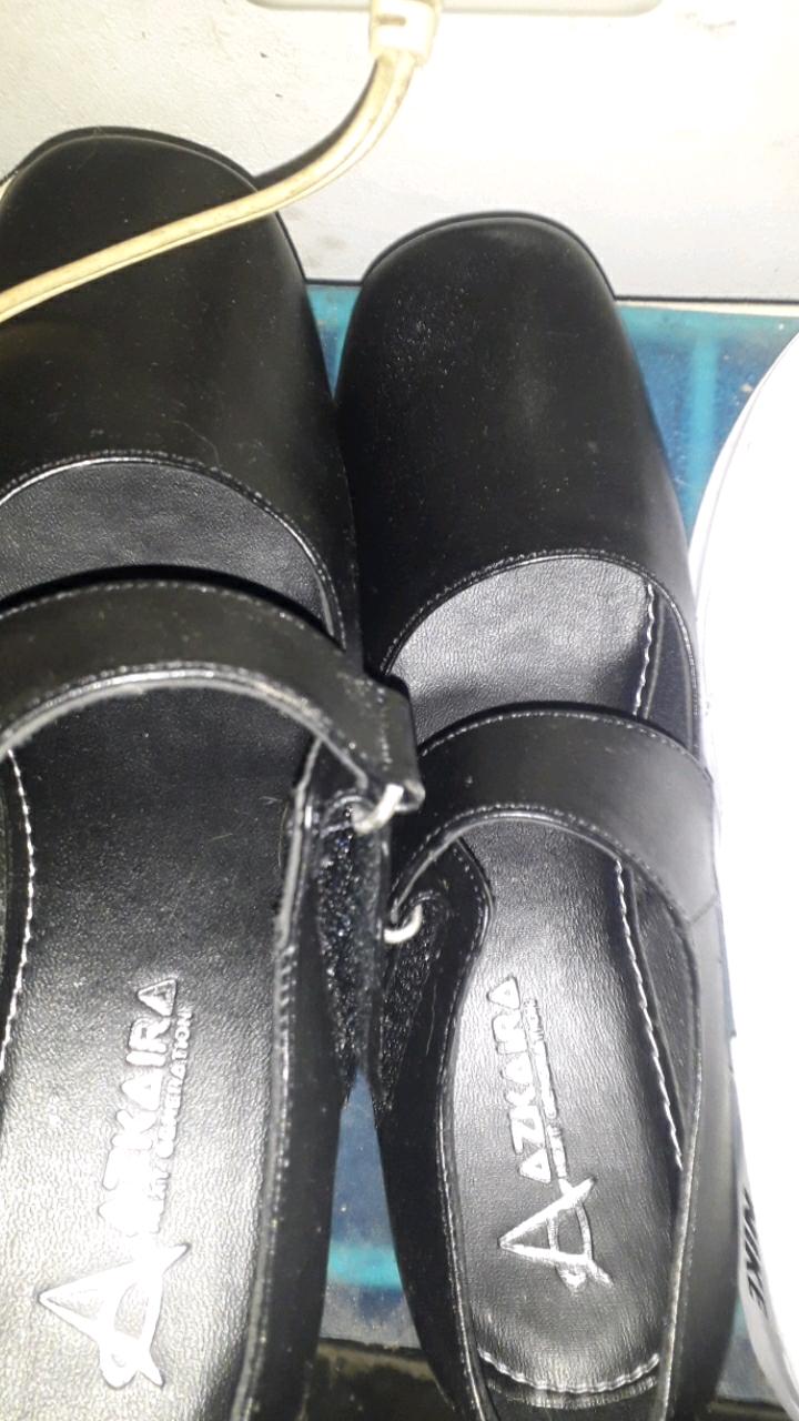 Sepatu Sekolah Wanita Hitam Kulit Asli/sepatu Pantofel/sepatu Kerja/sepatu Paskibra/sepatu Kantor