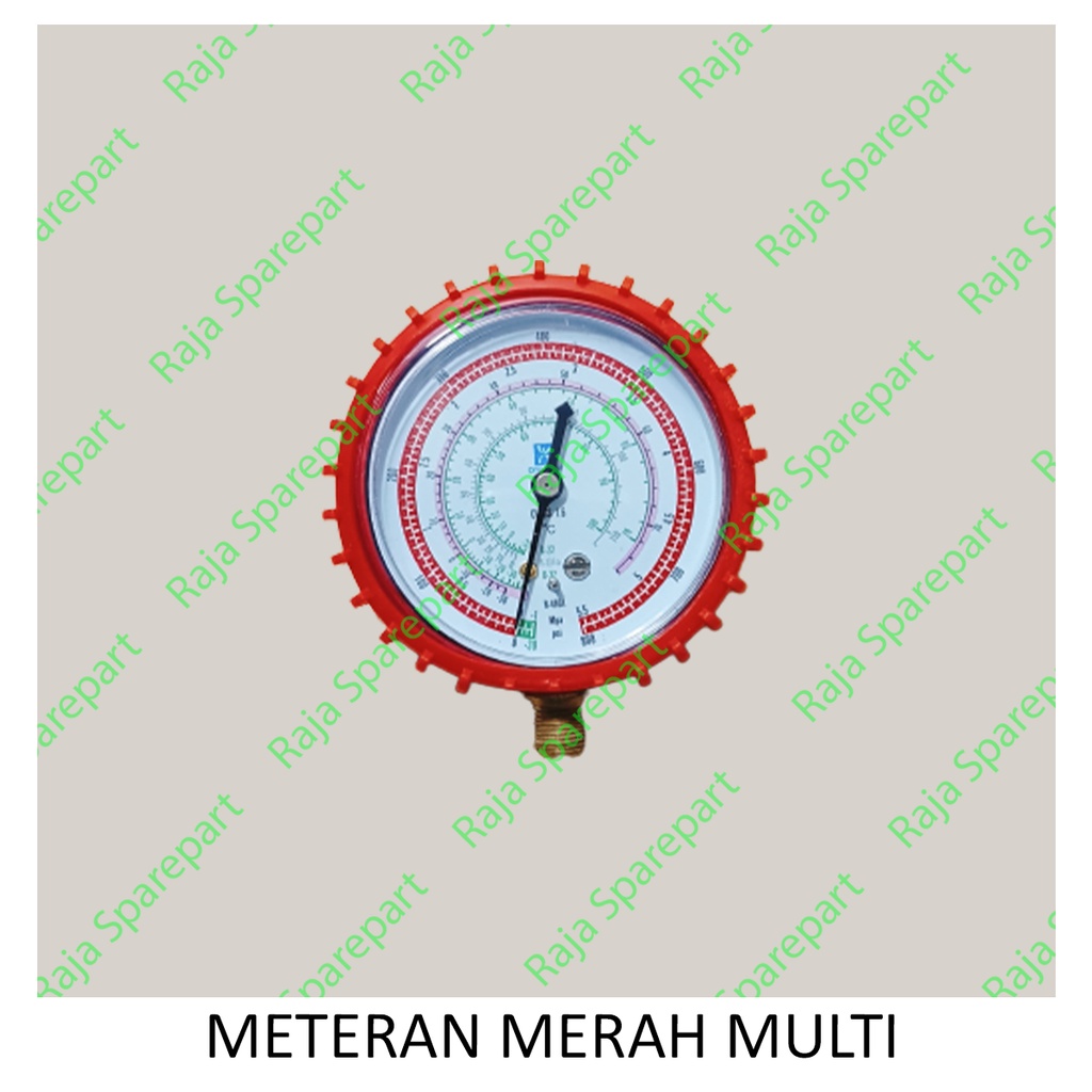 Meteran Manifold Merah Multi