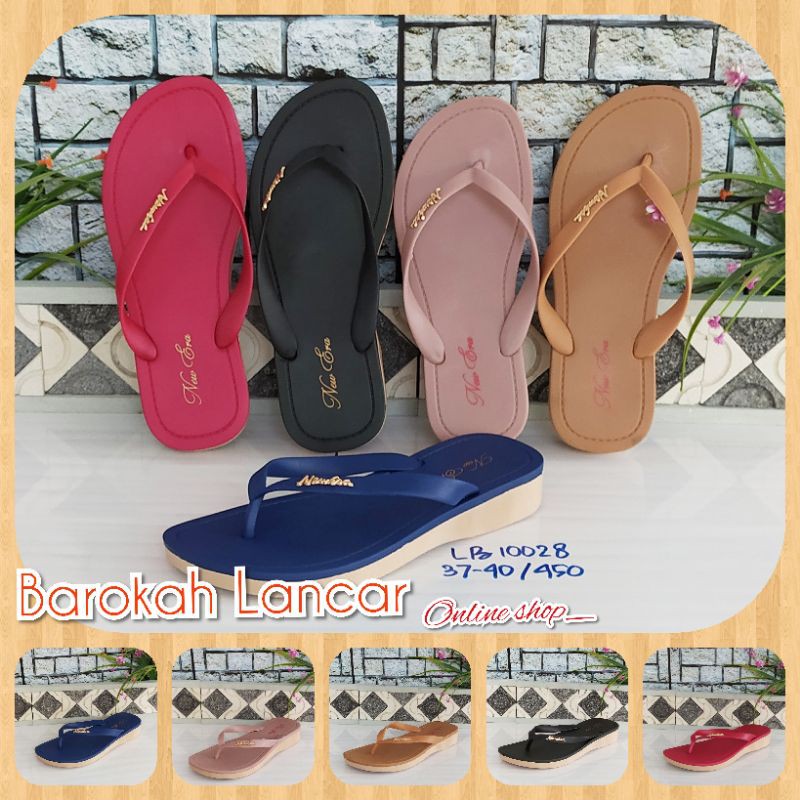 SANDAL KARET WANITA NEW ERA TEBAL  LB 10028 SIZE 37-40