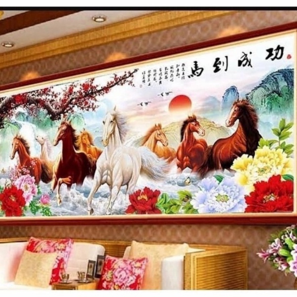 Promo paket kristik delapan kuda full pola kain big size full kristik Berkualitas