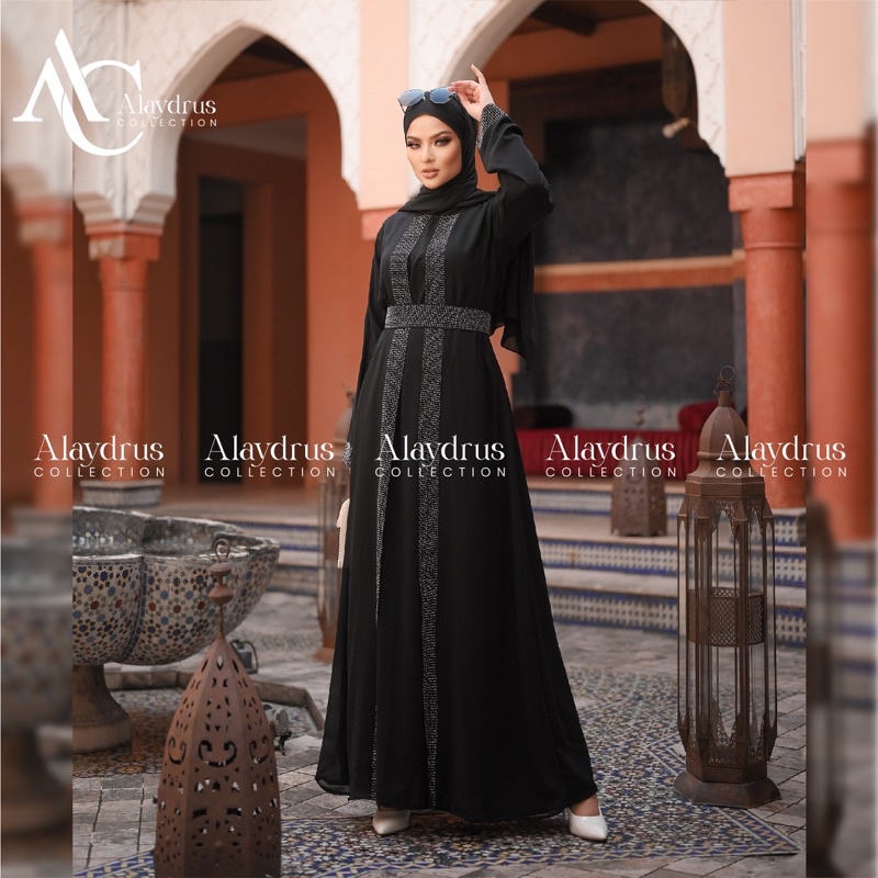 Baju Muslim Abaya Bordir Arab Saudi Bordir Zephy Turki 544