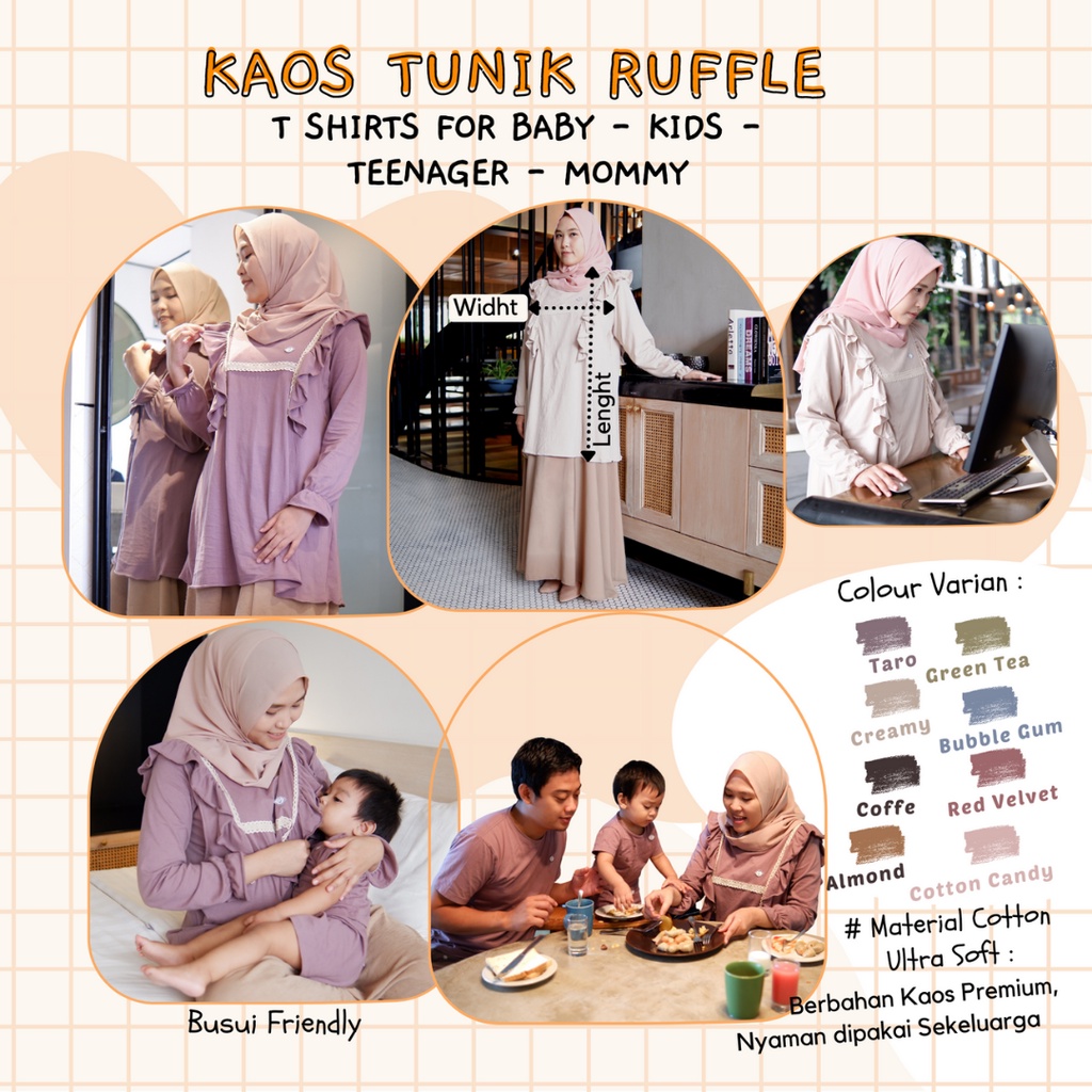 Tunic Raffle Baju menyusui Couple