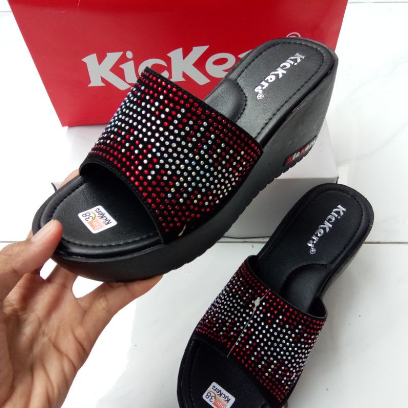 Sandal Wanita Wedges Calbi Selop Air