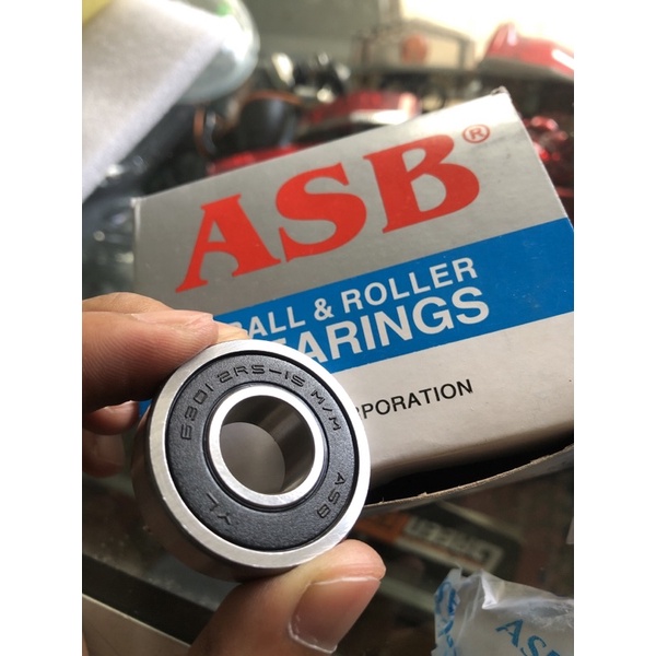 Bearing Roda ASB 6301 6202 As 12mm 15mm Klaker ASB Laker Roda ASB 6301, 6202 Diameter Dalam 12 15mm