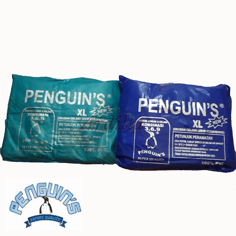 Jas Hujan Ponco Lengan Dan Celana 369 PENGUIN Stelan Poncho Setelan PENGUINS Hunter Spin PINGUIN Big Bear Hybrid PINGUINS