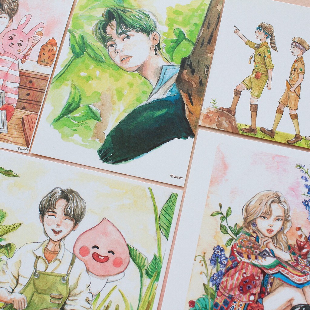

ARIZUTA KPOP Artprint / Art Print / Greeting Card / Kartu Dekorasi