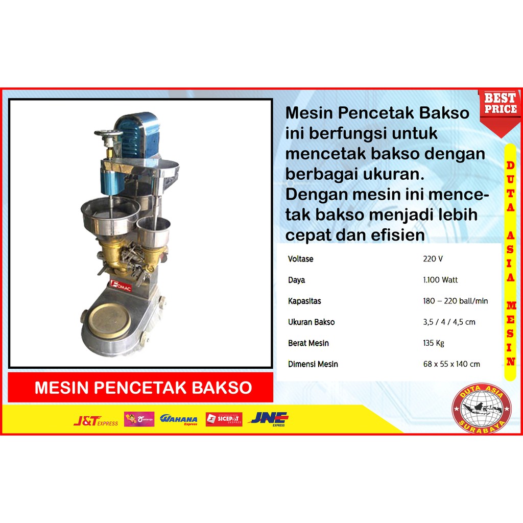 MESIN PENCETAK BAKSO BULAT