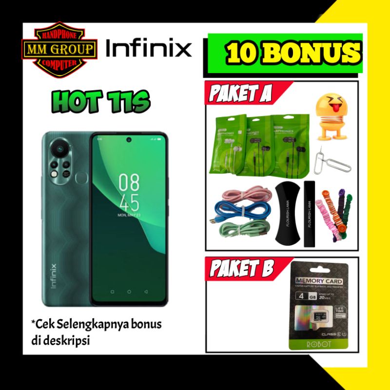 HP INFINIX HOT 11S RAM 4GB/64GB 6GB/128GB
