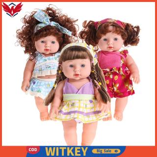  Mainan  Boneka  Bayi  Perempuan Reborn Tampak Hidup Bahan 