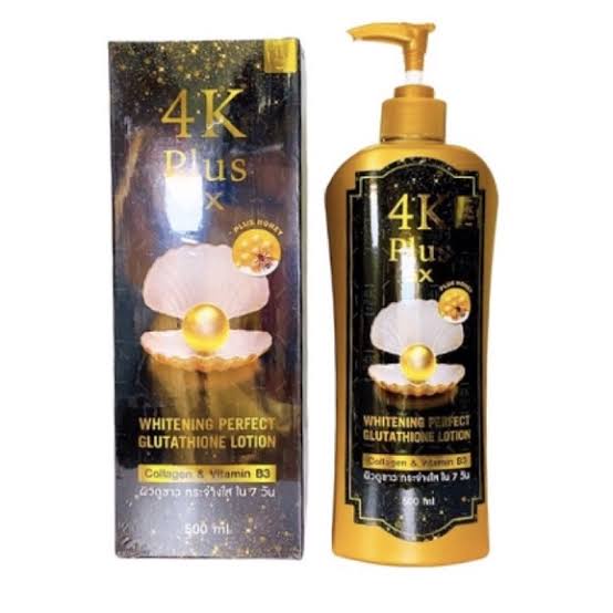 4K Plus 5X Whitening Perfect Gluthathione Lotion Plus Honey 500ML/lotion/handbody