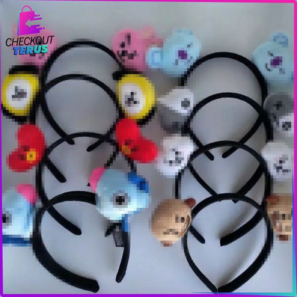 CT C8 Bendo Fashion Wanita Karakter Bangstan Boys Bando Anak Perempuan Headband Accesories Motif Lucu