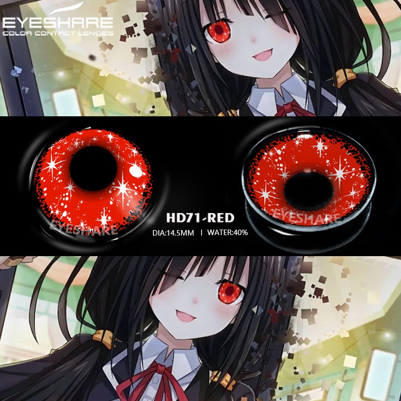 [✅COD &amp; READY STOCK ] Softlens Cosplay Anime Fashion Kartun Naruto Halloween Import Premium Big Eyes Softlen Crazy Kosplay - Gratis Lenscase