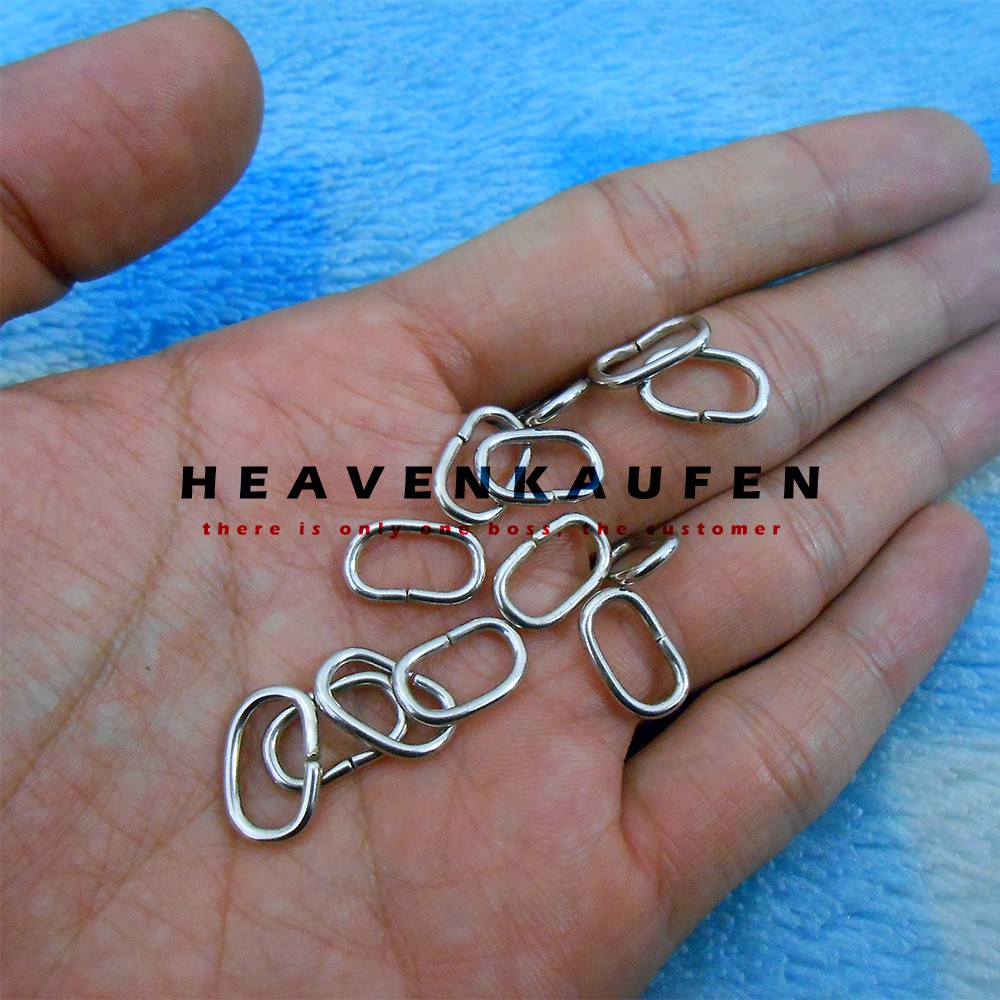 Ring Oval 1 cm Nikel Harga Per Pack isi 50 pcs