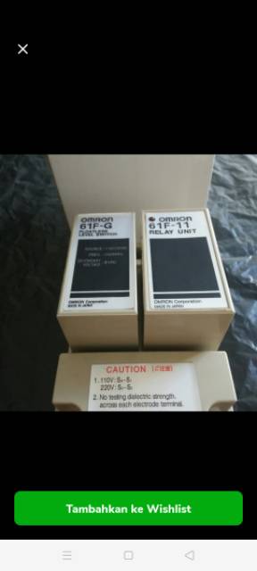 Floatless Water Level Control WLC 61F-G OMRON (1Tangki)