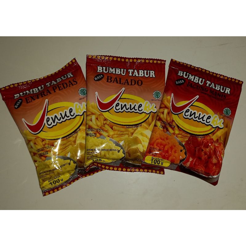 

VENUEKU BUBUK BALADO/ BUBUK JAGUNG MANIS/ BUBUK EKSTRA PEDAS/ BUMBU TABUR