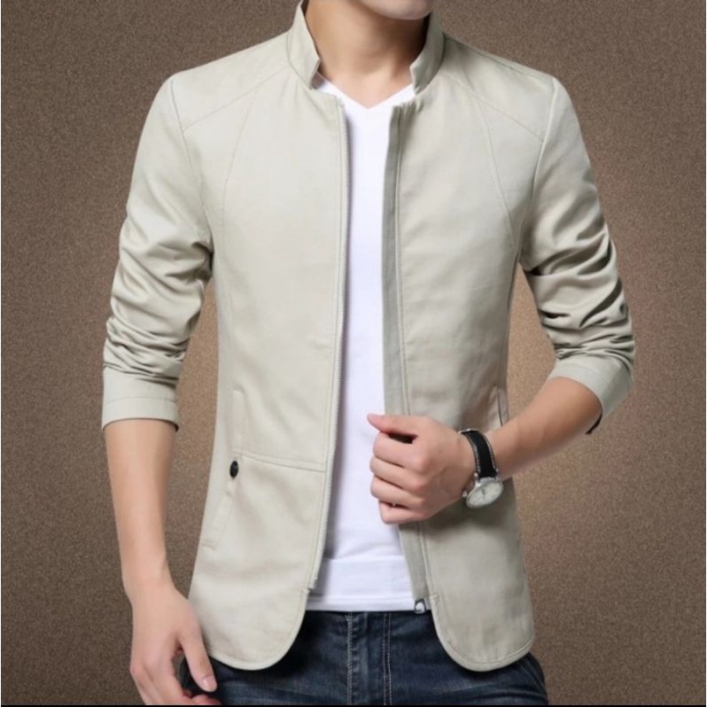 ZNT/OCEAN - Jaket Blazer pria bahan katun twill tebal original premium import