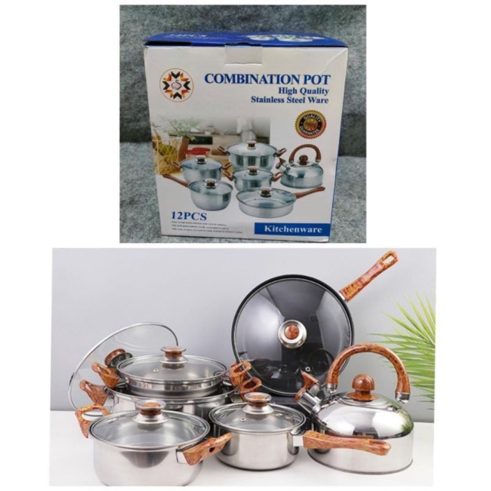 Combination pot apnci set 12 NICE BAGUS MURAH CANTIK BISA JNT ATAU COD INSTAN READY PEKANBARU RIAU I
