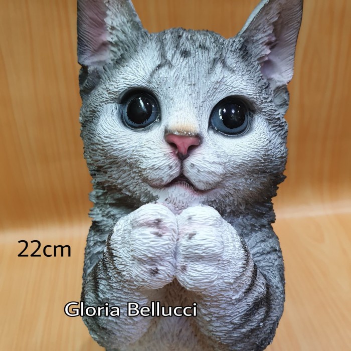 patung pajangan miniatur kucing anggora persia cat ~ kga821
