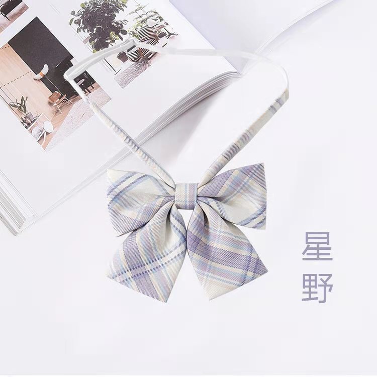 Women Fashion Bowtie Square Dasi Kupu-Kupu Wanita Motif Kotak-Kotak 2691