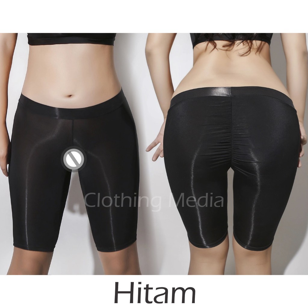 Celana Pendek Silky Halus Wanita Semi Transparan Boyshort Safety Pants Elastis