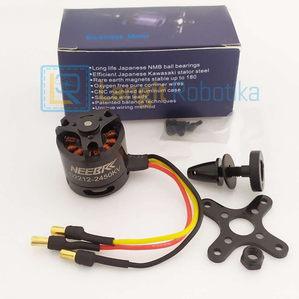 Motor Brushless NEEBRC 2212 2450KV D2212 2450 KV kualitas seperti DXW