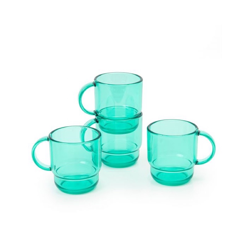 Tupperware CLEAR MUG 250ML (4)