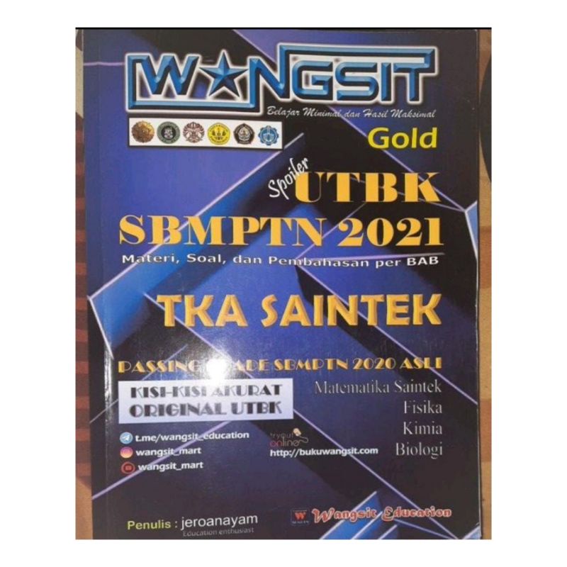 PRELOVED BUKU WANGSIT SAINTEK UTBK SBMPTN 2021 GOLD