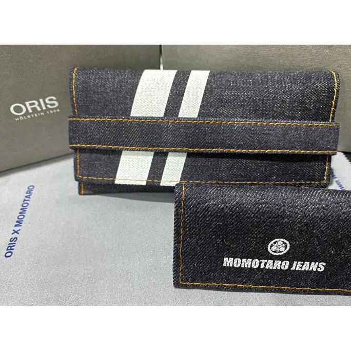 Jam Tangan Pria Oris X Momotaro 733 7707 4337 Blue Denim Strap Rr76Oyyq8F