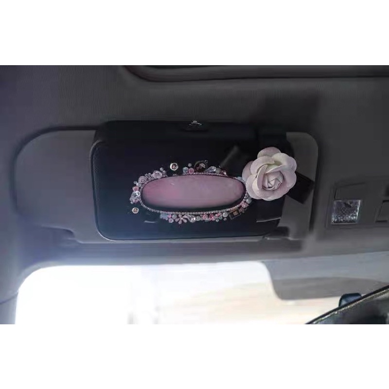 tempat tissue mobil sunvisor bunga rose putih blink SUNVISOR TEMPAT tissue mobil kotak tisu bunga lily ORGANIZER MOBIL tempat tissue mobil