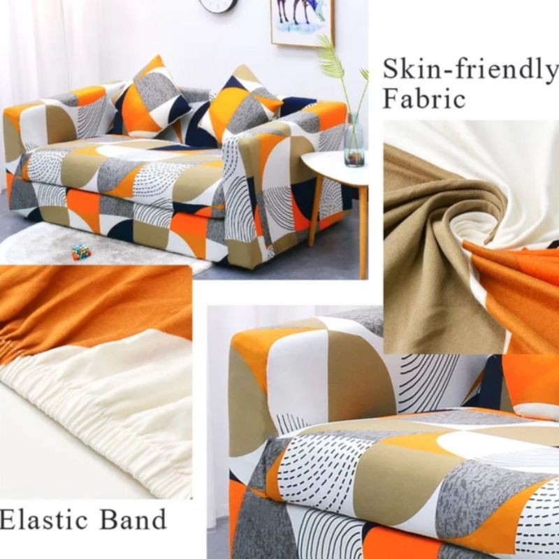 cover sofa tangan  / sarung sofa tangan  1 2 3 4 seater / penutup sofa elastis