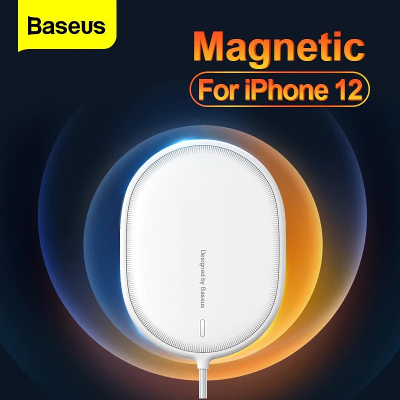 Wireless Charger Magnetic for iPhone 12 Baseus Wireless Type C PD