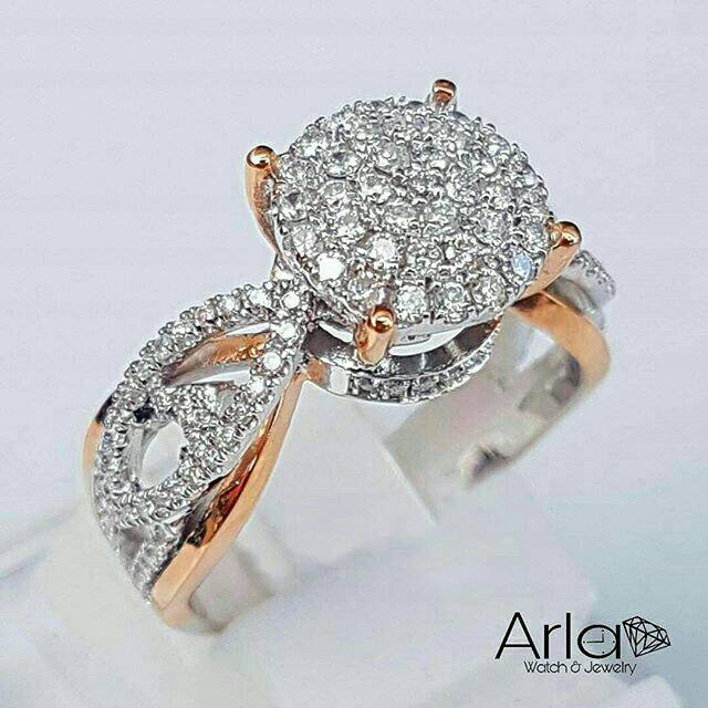 Cincin Berlian Natural Ring emas