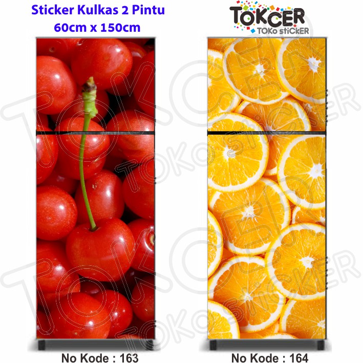 Stiker Kulkas 1 dan 2 Pintu BUAH