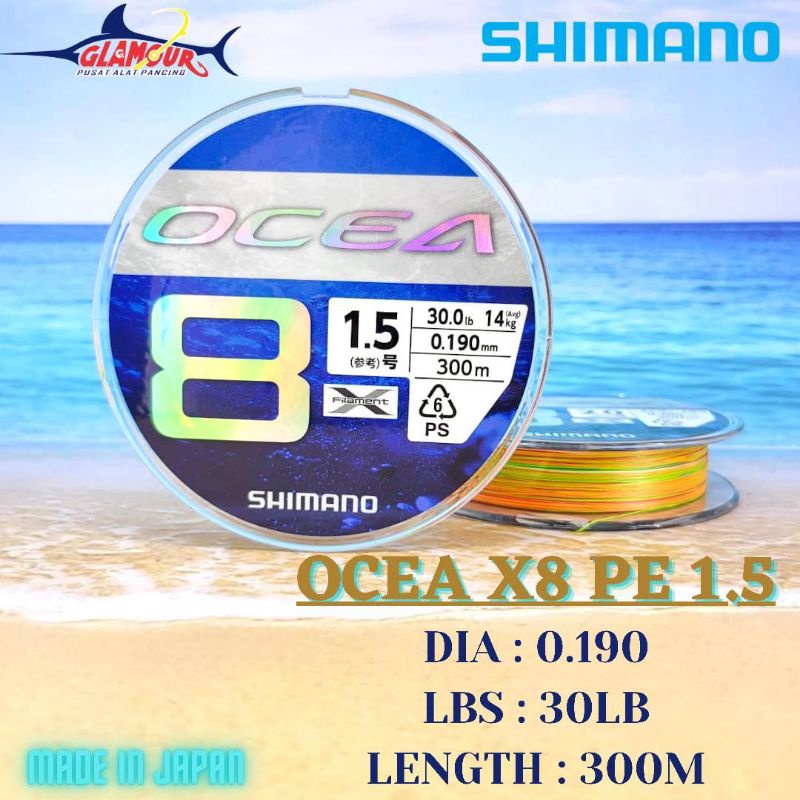 SENAR PANCING / SENAR PE / BENANG PE / TALI PE / SHIMANO OCEA / PE SHIMANO / PE OCEA / PE X8