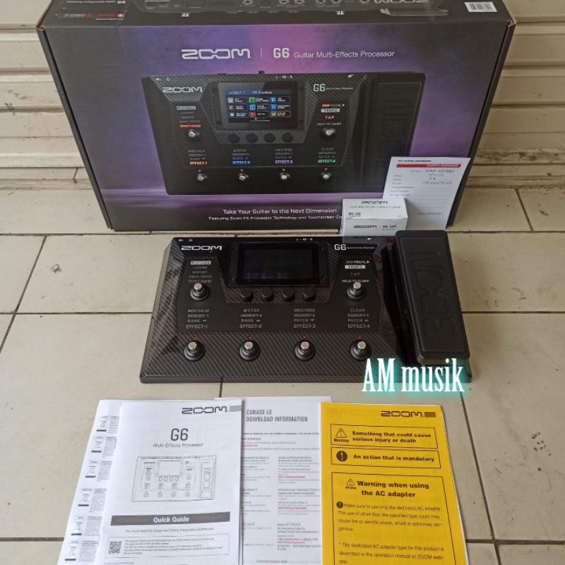 EFEK GITAR ZOOM G6 ORIGINAL GARANSI RESMI ZOOM G 6