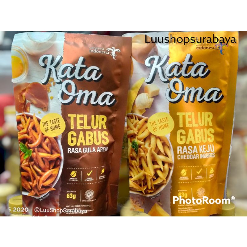 

Kata Oma Snack Telur Gabus Rasa Keju/Gula Aren 63 g