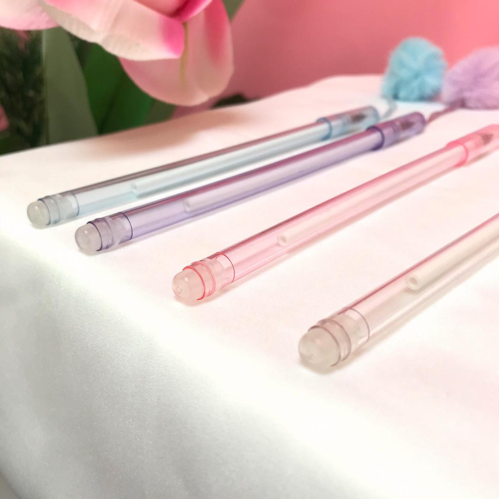 PEN POM POM 1 LUSIN PULPEN GANTUNGAN POM POM IMPORT QUALITY TERMURAH ALAT TULIS IMUT WARNA WARNI