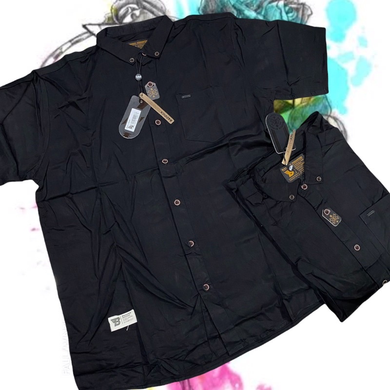 Kemeja Polos Baddick Lengan Pendek