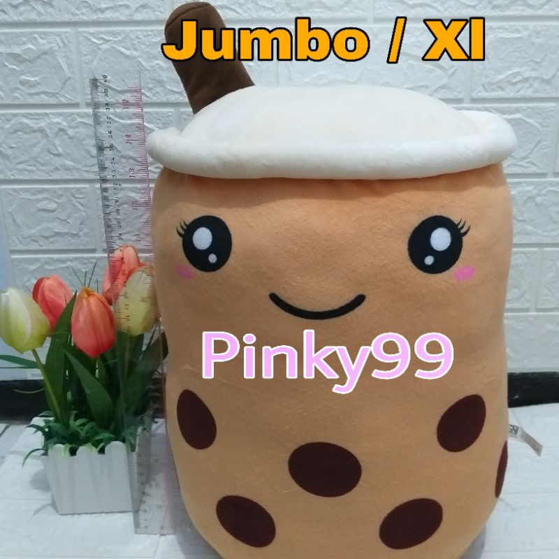 Boneka boba jumbo (XL) Coklat, Grape, Milk tea, Strawberry