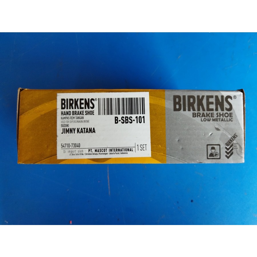 Hand Brake Shoe Kampas Rem Tangan Suzuki Katana merk Birkens