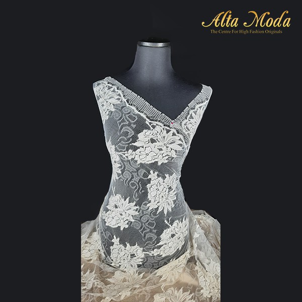 

Alta Moda Brokat Perancis Chantilly Geometrical Floral Lace