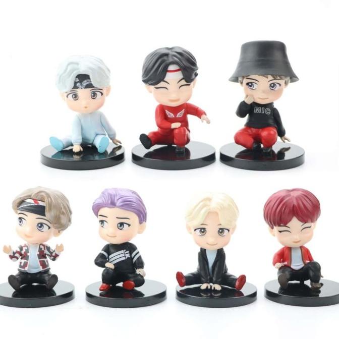 Action Figure Bts Kpop - Figure Set Isi 7 - Chibi