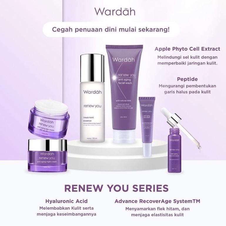 WARDAH Renew You Anti Aging Series - Wajah Keriput Awet Muda