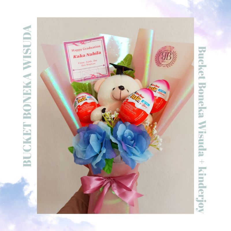 

bucket boneka wisuda artificial flowers hadiah wisuda hadiah ulang tahun bboshop