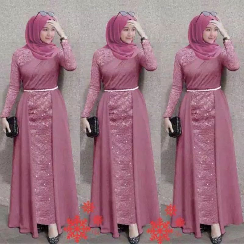 XOS - MAXI LAKSHANA / MAXI DRESS LOVISA / MAXI HIJAB / MX GAMIS / FASHION MUSLIM / BISA COD✅