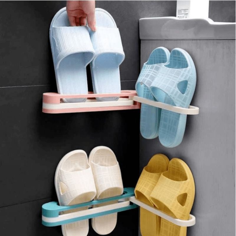 Rak Sendal Minimalis - Gantungan Tempat Sendal - Rotary Slipper Rack