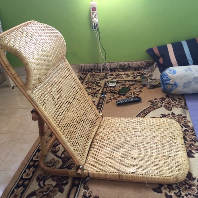 Kursi Lipat Lesehan Tatami Rotan Alami Khas Jepang