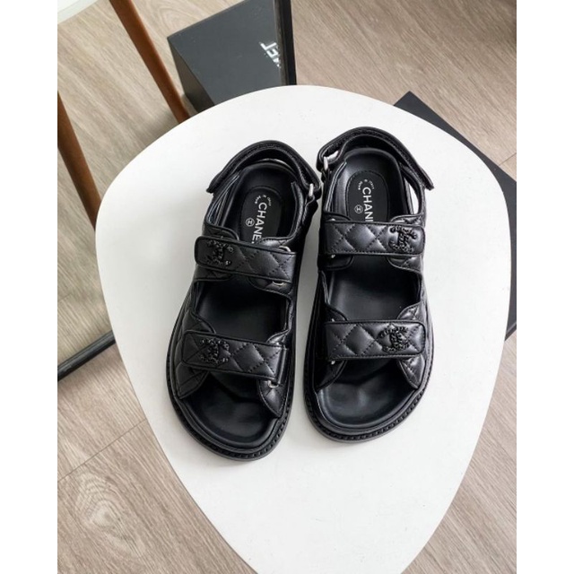 DAD SANDAL LAMBSKIN BLACK
