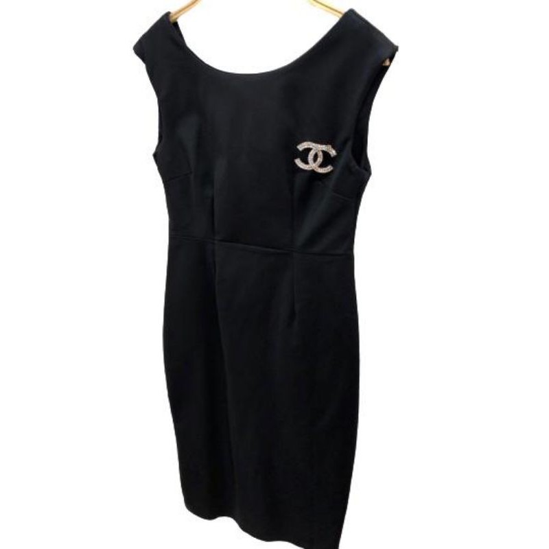 Dress Midi Hitam Polos Import Premium