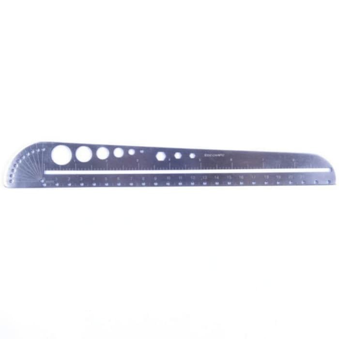 

em155 Penggaris Multifungsi 23 CM - Silver